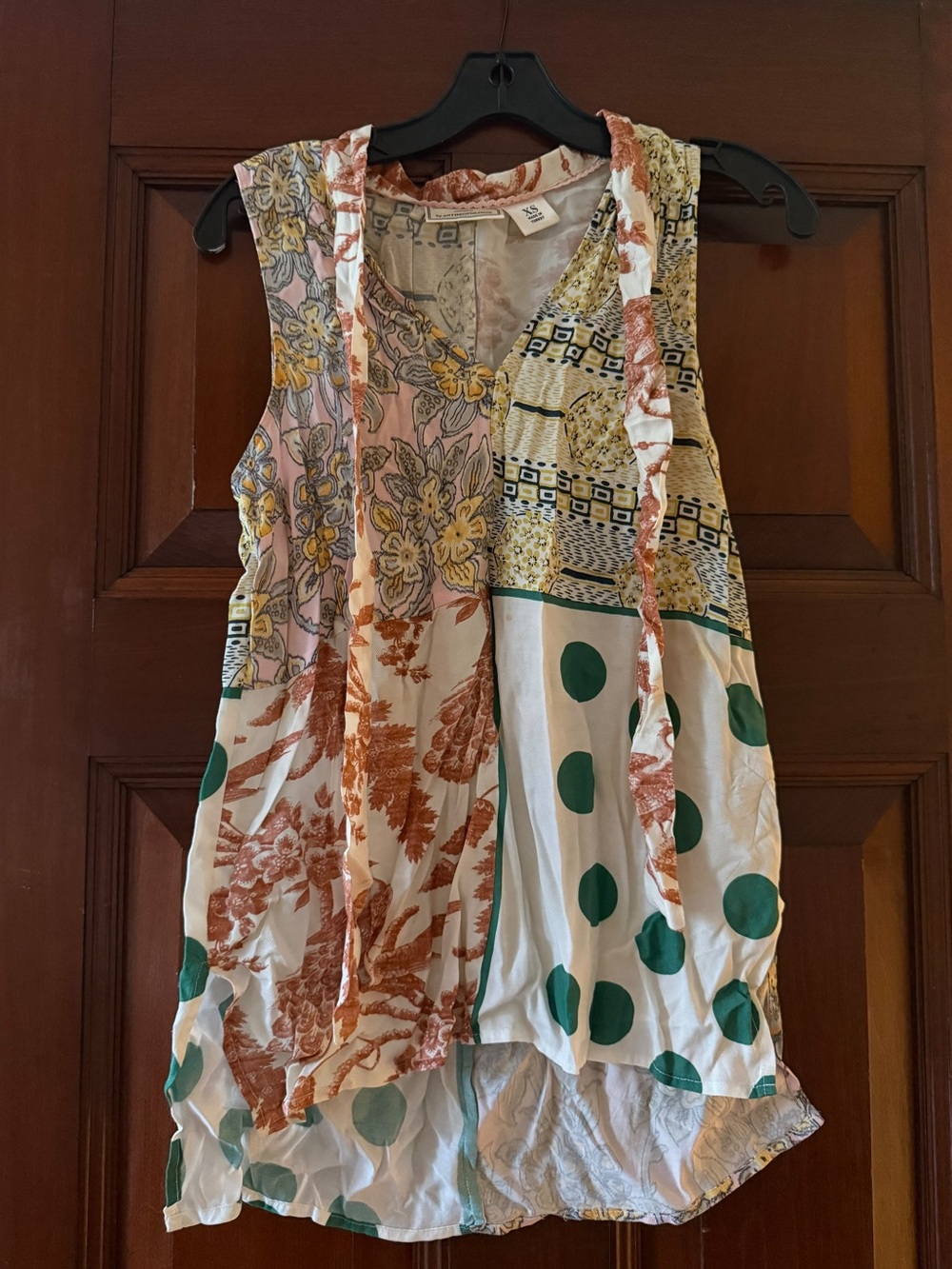 Anthropologie patterned blouse